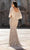 Chic and Holland HF1611 - Beaded Fitted Bodice Evening Gown Evening Dresses 16 / Champagne