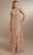 Christina Wu Celebration 22161 - Deep V-neck Dress Special Occasion Dress 0 / Spritz