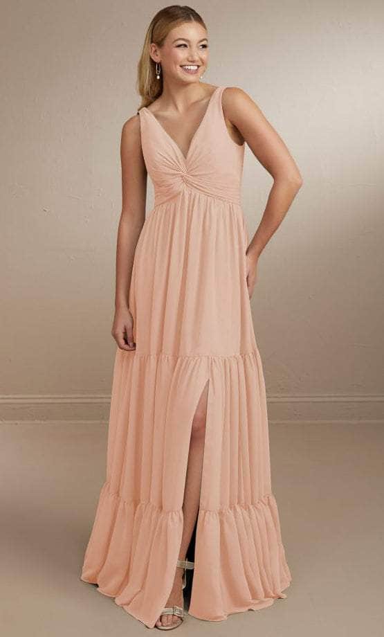 Christina Wu Celebration 22161 - V-Neck Bridesmaid Dress Special Occasion Dress 0 / Blush Pink