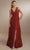 Christina Wu Celebration 22161 - V-Neck Bridesmaid Dress Special Occasion Dress 0 / Claret