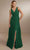Christina Wu Celebration 22161 - V-Neck Dress Special Occasion Dress 0 / Hunter Green