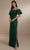 Christina Wu Celebration 22163 - Column Gown Special Occasion Dress 0 / Hunter Green