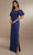 Christina Wu Celebration 22163 - Off Shoulder Satin Gown Special Occasion Dress 0 / Royal Purple