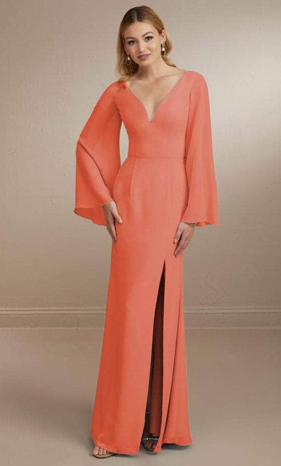 Christina Wu Celebration 22164 - Flowy Evening Gown Special Occasion Dress 0 / Coral