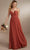 Christina Wu Celebration 22166 - A-line Evening Gown Special Occasion Dress 0 / Terracotta