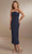 Christina Wu Celebration 22167 - Strapless Dress With Slit Prom Dresses 0 / Navy Matte