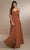 Christina Wu Celebration 22169 - Chiffon Dress Special Occasion Dress 0 / Terracotta