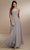 Christina Wu Celebration 22169 - Cowl Neck A-line Dress Special Occasion Dress 0 / Platinum