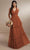 Christina Wu Celebration 22170 - Tulle A-line Dress Special Occasion Dress 0 / Terracotta