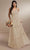 Christina Wu Celebration 22170 - V-Neck Dress Special Occasion Dress 0 / Latte
