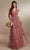 Christina Wu Celebration 22170 - V-Neck Dress Special Occasion Dress 0 / Marsala