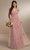 Christina Wu Celebration 22170 - V-Neck Ruffle Skirt Prom Dress Special Occasion Dress 0 / Ballet