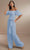 Christina Wu Celebration 22171 - Jumpsuit with Puff Sleeves Special Occasion Dress 0 / Chambray