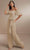 Christina Wu Celebration 22171 - Long Chiffon Jumpsuit Special Occasion Dress 0 / Latte