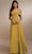 Christina Wu Celebration 22172 - Chiffon A-line Prom Dress Special Occasion Dress 0 / Ochre