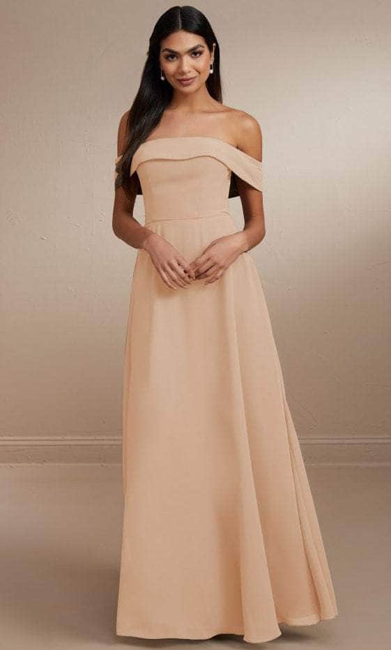 Christina Wu Celebration 22172 - Off-Shoulder Dress Special Occasion Dress 0 / Blush Pink