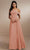 Christina Wu Celebration 22172 - Off-Shoulder Dress Special Occasion Dress 0 / Cantaloupe