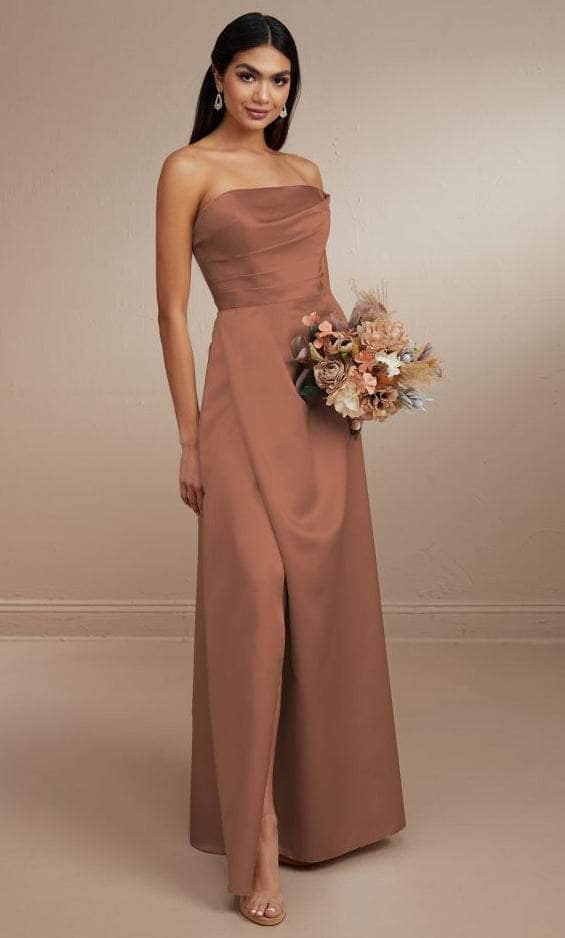 Christina Wu Celebration 22173 - Long Satin Dress Bridesmaid Dresses 0 / Mauve