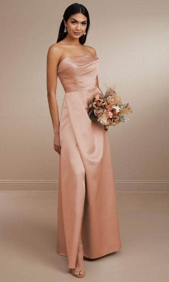 Christina Wu Celebration 22173 - Strapless Satin Dress Bridesmaid Dresses 0 / Rose