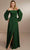 Christina Wu Celebration 22175 - Long Sleeve Dress Bridesmaid Dresses 0 / Hunter Green