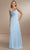 Christina Wu Celebration 22177 - Sleeveless Cowl Neck Prom Dress Prom Dresses 0 / Chambray