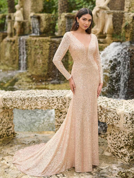 christina wu sequin dress Christina Wu Bridesmaid Dress 22246 Blush Pink