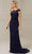 Christina Wu Elegance 17115 - Lace Cutout Back Evening Dress Evening Dresses 2 / Navy