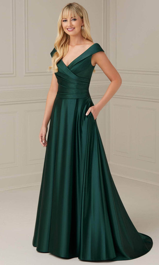 Christina Wu Elegance 17117 - Pleat Bodice A-Line Evening Dress