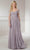 Christina Wu Elegance 17120 - Long Sleeve Applique Evening Dress Evening Dresses 2 / Truffle