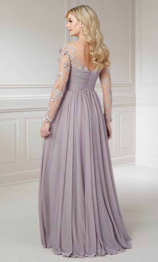 Christina Wu Elegance 17120 - Long Sleeve Applique Evening Dress