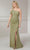 Christina Wu Elegance 17121 - Draped One Shoulder Evening Gown Prom Dresses 2 / Sage