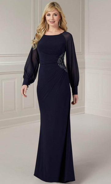 Christina Wu Elegance 17131 - Sheer Sleeve Jersey Evening Gown 10 / Navy - Shop Christina Wu Elegance Dresses On Couture Candy at CoutureCandy.com Christina Wu Elegance 17131 - Sheer Sleeve Jersey Evening Gown 10 / Navy - Shop Christina Wu Elegance Dresses On Couture Candy at CoutureCandy.com