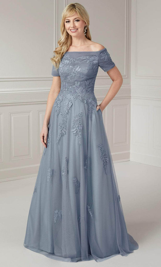 Christina Wu Elegance 17132 - Embroidered A-Line Evening Gown