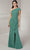 Christina Wu Elegance 17136 - One Shoulder Draped Evening Gown Evening Dress 2 / Sage