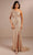 Christina Wu Elegance 17150 - Sequin One Shoulder Evening Dress Evening Dresses 2 / Rose Shiny