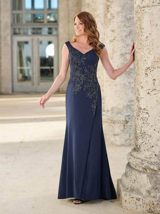 Christina Wu Elegance 17182 - Sleeveless Beaded A-Line Evening Gown