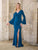 Christina Wu Eleganve 17173 - Bell Sleeve Surplice V-Neck Evening Gown Special Occasion Dress