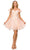 Cinderella Couture 5120J - Sweetheart Glitter A-Line Cocktail Dress Special Occasion Dress XS / Blush