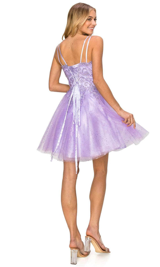 Cinderella Couture 5125J - Dual Straps Embellished Cocktail Dress