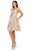 Cinderella Couture 8014J - Fringe Cold Shoulder V-Neck Cocktail Dress Homecoming Dresses 2XL / Lilac