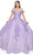 Cinderella Couture 8020J - Off Shoulder Floral Glitter Ballgown Special Occasion Dress