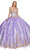 Cinderella Couture 8024J - V-Neck Gold Embroidered Ballgown Special Occasion Dress XS / Lilac