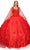 Cinderella Couture 8030J - Sweetheart Floral Appliqued Ballgown Special Occasion Dress XS / Red