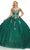 Cinderella Couture 8033J - Embellished Sweetheart Ballgown Ball Gowns XS / Hunter Green