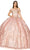 Cinderella Couture 8033J - Embellished Sweetheart Ballgown Ball Gowns XS / Rose
