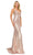 Cinderella Couture 8036J - Sequin Sleeveless Fitted Prom Dress Special Occasion Dress XS / Blush
