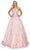 Cinderella Couture 8039J - Glittered Embroidered Sleeveless Prom Dress Special Occasion Dress XS / Blush
