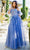 Cinderella Couture 8042J - Sweetheart Appliqued A-Line Prom Gown Special Occasion Dress XS / Smoky Blue