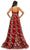 Cinderella Couture 8043J - Sweetheart Floral Glitter Prom Gown Special Occasion Dress