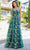Cinderella Couture 8043J - Sweetheart Floral Glitter Prom Gown Special Occasion Dress XS / Hunter Green